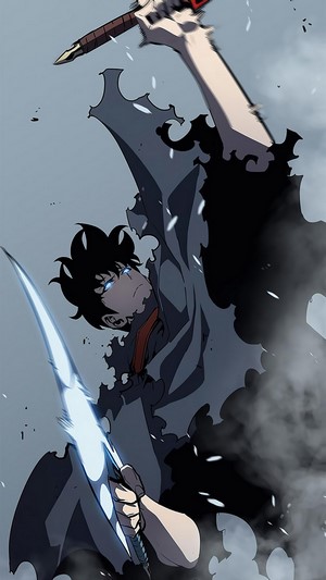 Sung Jin Woo from Solo Leveling with Dagger 4K