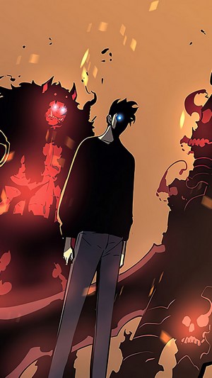 Sung Jin Woo from Solo Leveling with Shadows