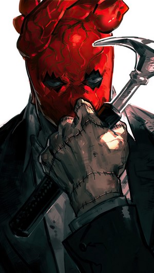 Shin from Dorohedoro holding a hammer