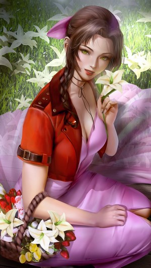 Aerith from Final Fantasy 7 Remake 4K
