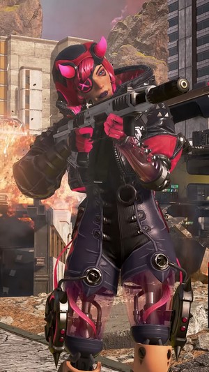Wattson from Apex Legends in Cyberpunk skin