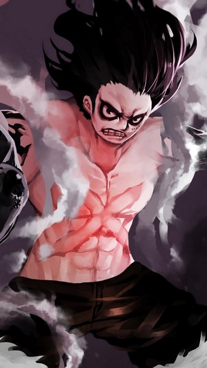 Monkey D. Luffy in Gear Fourth Snakeman from One Piece 4K
