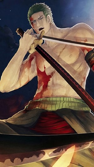 Roronoa Zoro from One Piece with Katanas 4K