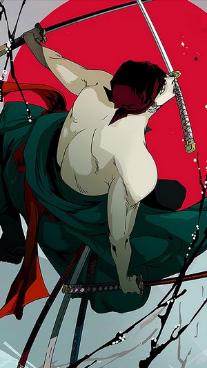 Zoro from One Piece using 3 Sword Style in 4K