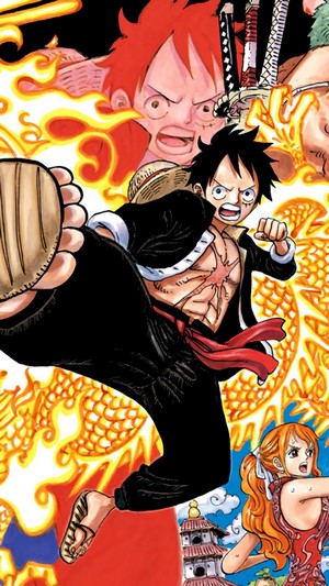 Monkey D. Luffy and Nami from One Piece 4K