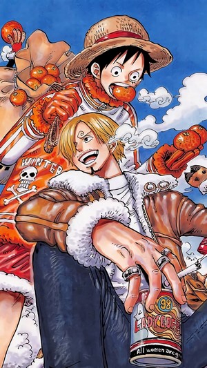 Monkey D. Luffy and Vinsmoke Sanji from One Piece