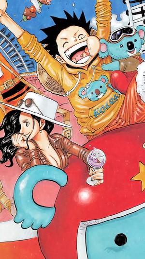 Monkey D. Luffy and Nico Robin from One Piece