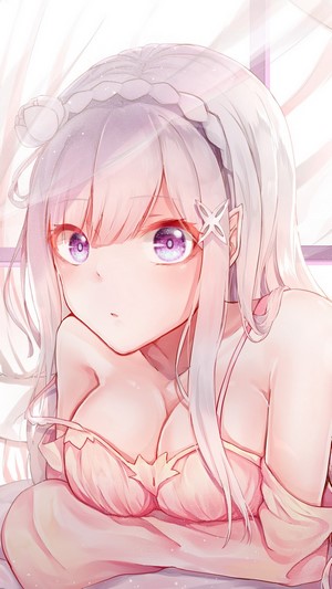 Beautiful, Anime, Girl, Emilia, Re:Zero HD
