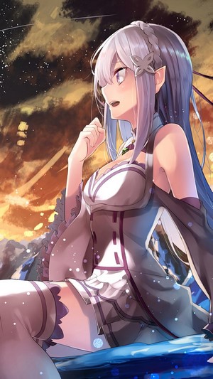 Emilia from Re:Zero in 4K