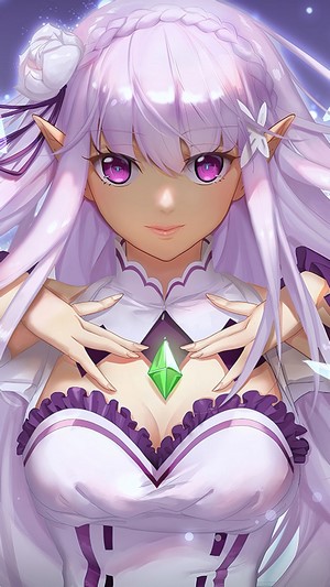 Emilia from Re:Zero 4K