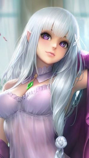 Emilia from Re:Zero 4K