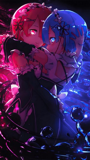 Ram, Rem, Re:Zero, Anime, Girl, 4k
