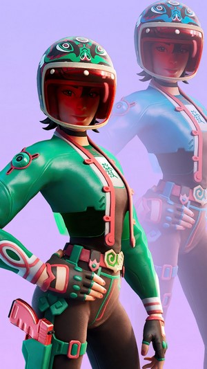 Jade Racer from Fortnite 4K
