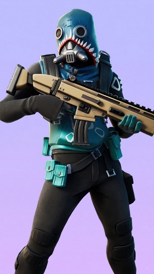 Bull Shark Outfit from Fortnite 4K