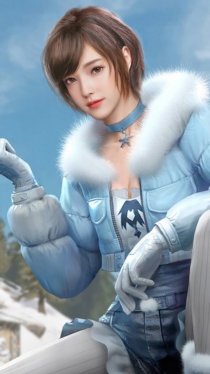 PUBG, Girl, Mobile, Winter Lady Set, Skin, Outfit, 4k