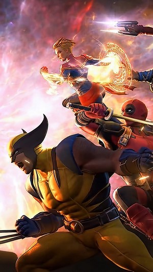 Wolverine, Captain Marvel, and Deadpool from MARVEL Super War