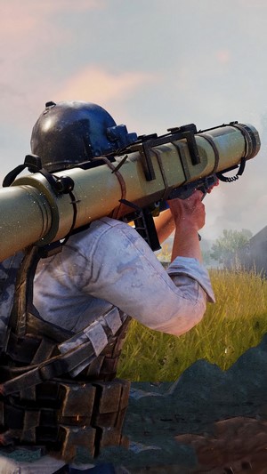 PUBG soldier with RPG launcher