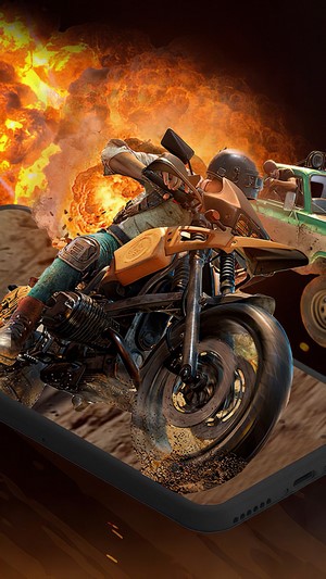 PUBG Mobile 4K Motorcycle Explosion