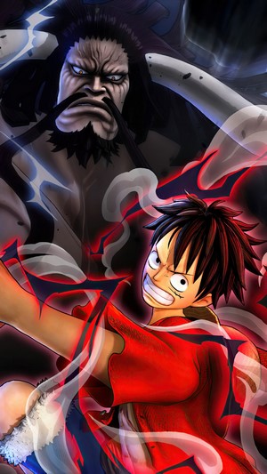 Luffy and Kaido from One Piece Pirate Warriors 4K