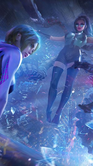 Spider-Gwen vs Doctor Octopus 4K