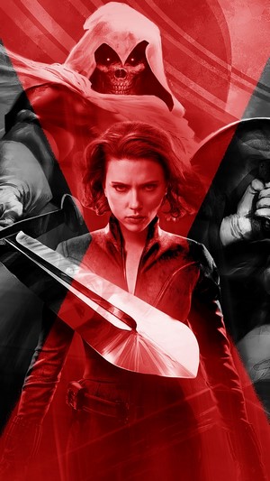 Black Widow and Taskmaster from Black Widow movie 4K