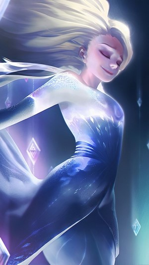 Elsa from Frozen 2 with Snowflakes 4K