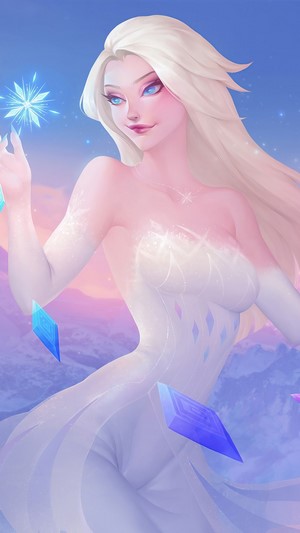 Elsa from Frozen 2 art 4K