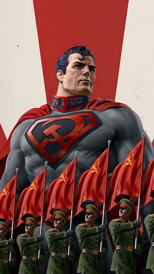 Superman from Red Son movie poster 4K
