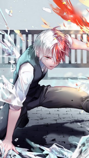 Shoto Todoroki, My Hero Academia, 4k
