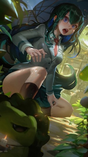 Tsuyu Asui from My Hero Academia 4K