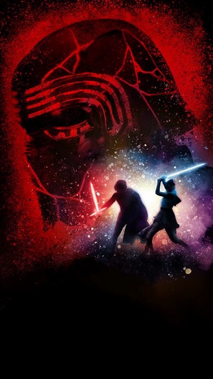 Rey and Kylo Ren duel in Star Wars: The Rise of Skywalker 4K