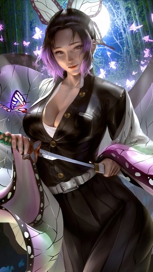 Shinobu, Kimetsu no Yaiba, Kimetsu no Yaiba, 4k