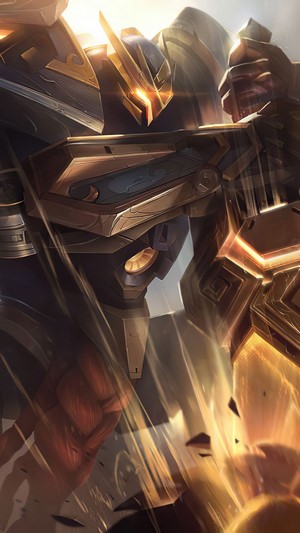 Prestige Mecha Kingdoms Garen Splash Art 4K