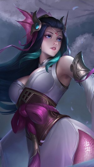 Nami from League of Legends Splendid Staff 4K