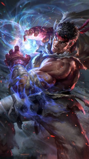Ryu, Hadoken, Street Fighter, 4k