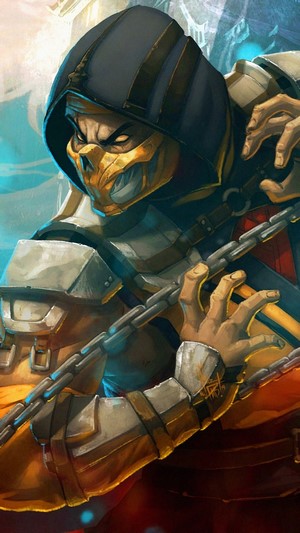 Mortal Kombat, Sub-Zero vs., Scorpion, 4k