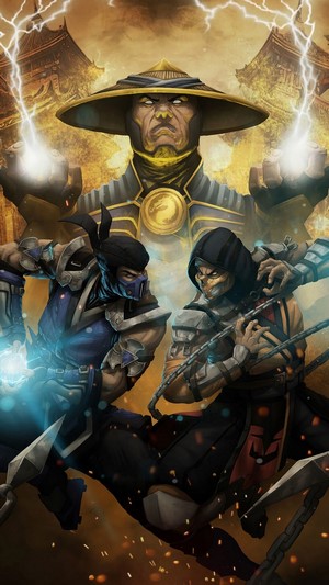 Mortal Kombat, Raiden, Sub-Zero, Scorpion, 4k