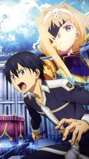 Kirito and Alice from Sword Art Online Alicization 4K