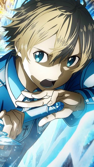Eugeo from Sword Art Online Alicization with Blue Rose Sword