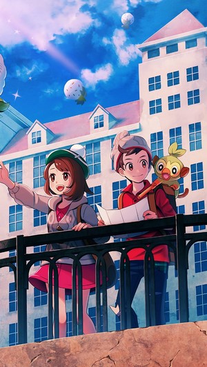 Pokemon Sword and Shield characters with Grookey