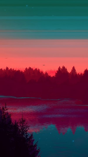 #324821 Sunset, River, Scenery, Digital Art, 4k - Rare Gallery HD ...