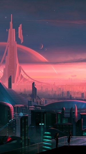 Sci-Fi, City, Scenery, Digital Art, 4k HD Phone Wallpaper | Rare Gallery