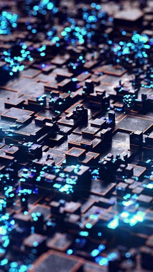 Abstract Cubes Digital Art 4K