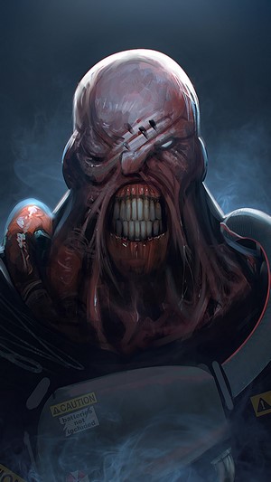 Nemesis from Resident Evil 3 Remake Art 4K
