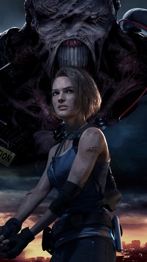 Jill Valentine and Nemesis from Resident Evil 3 4K
