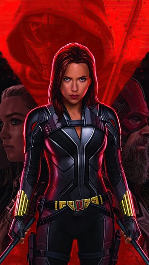 Black Widow from Marvel Movie Poster 4K
