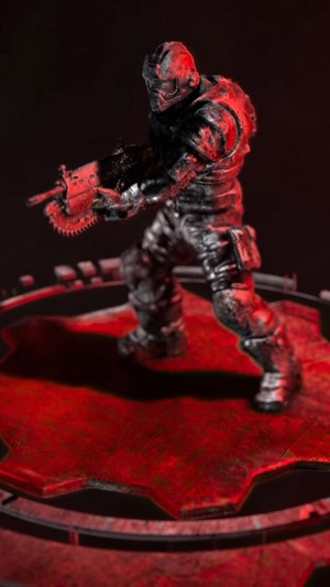 Gear Tactics soldier with chainsaw gun