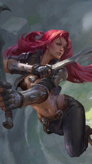 Katarina from LoL in action
