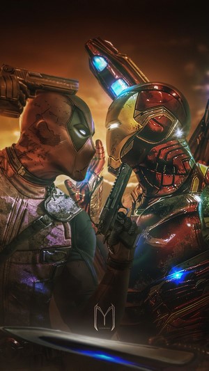 Deadpool vs Iron Man 4K