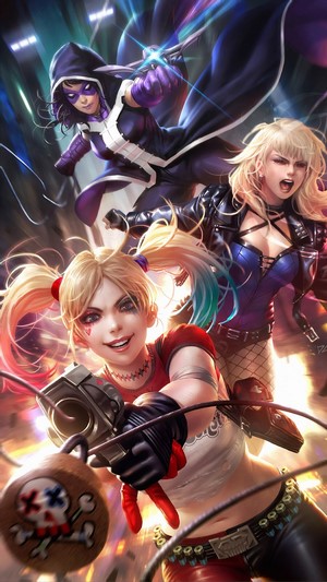 Harley Quinn and allies in 4K